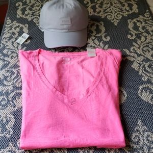 BNWT VICTORIA'S SECRET PINK HAT AND T-SHIRT